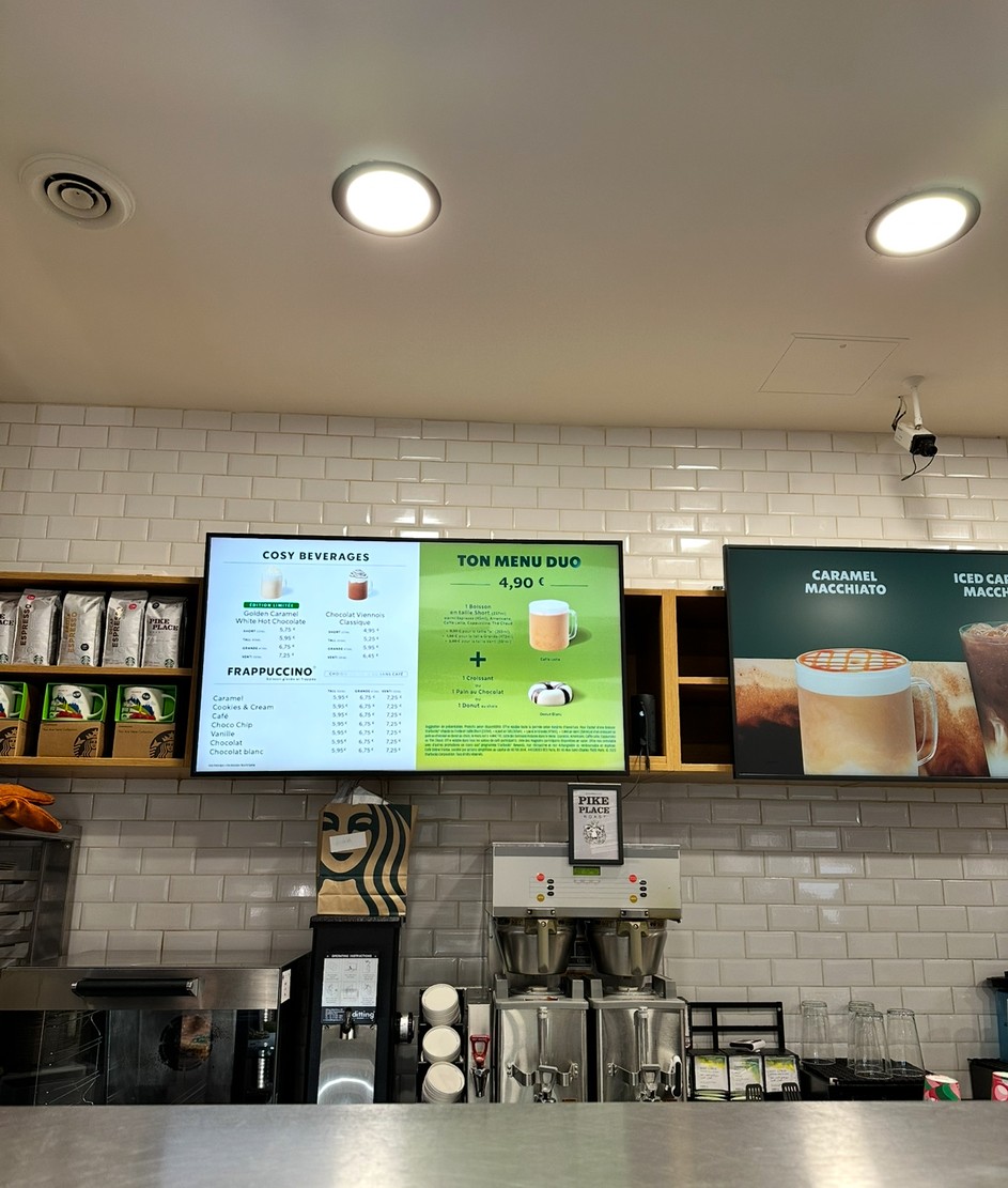 Starbucks menu 1