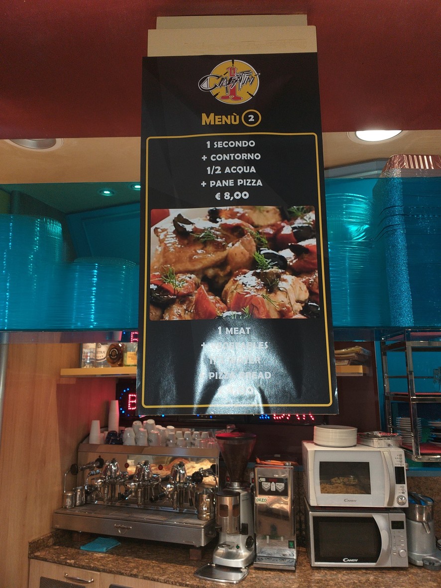 Forno Ciabattini Roma menu 2