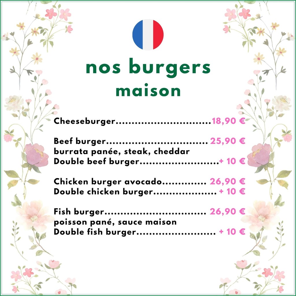 Le Beef Steakhouse Brasserie Bar menu 1