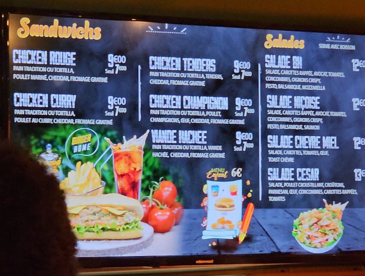 Rosa kitchen menu 2