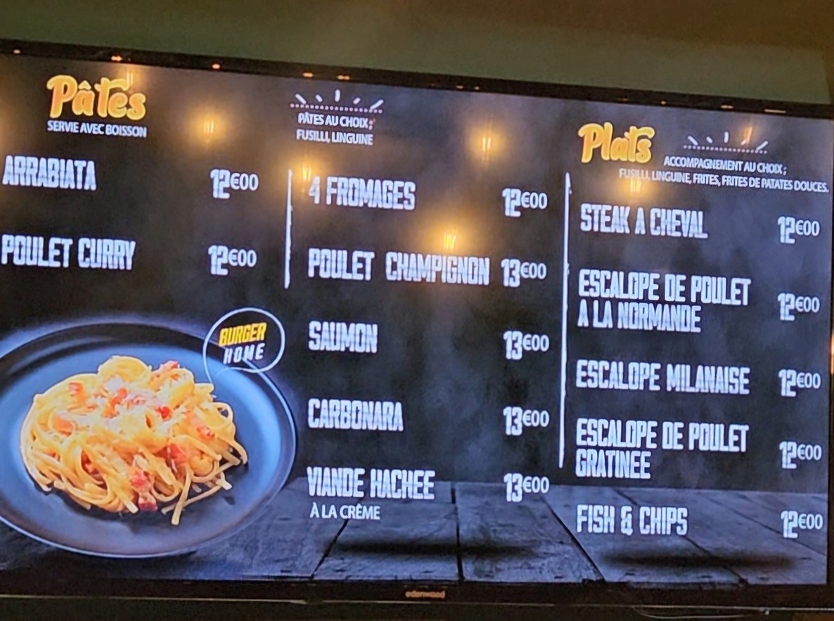 Rosa kitchen menu 3