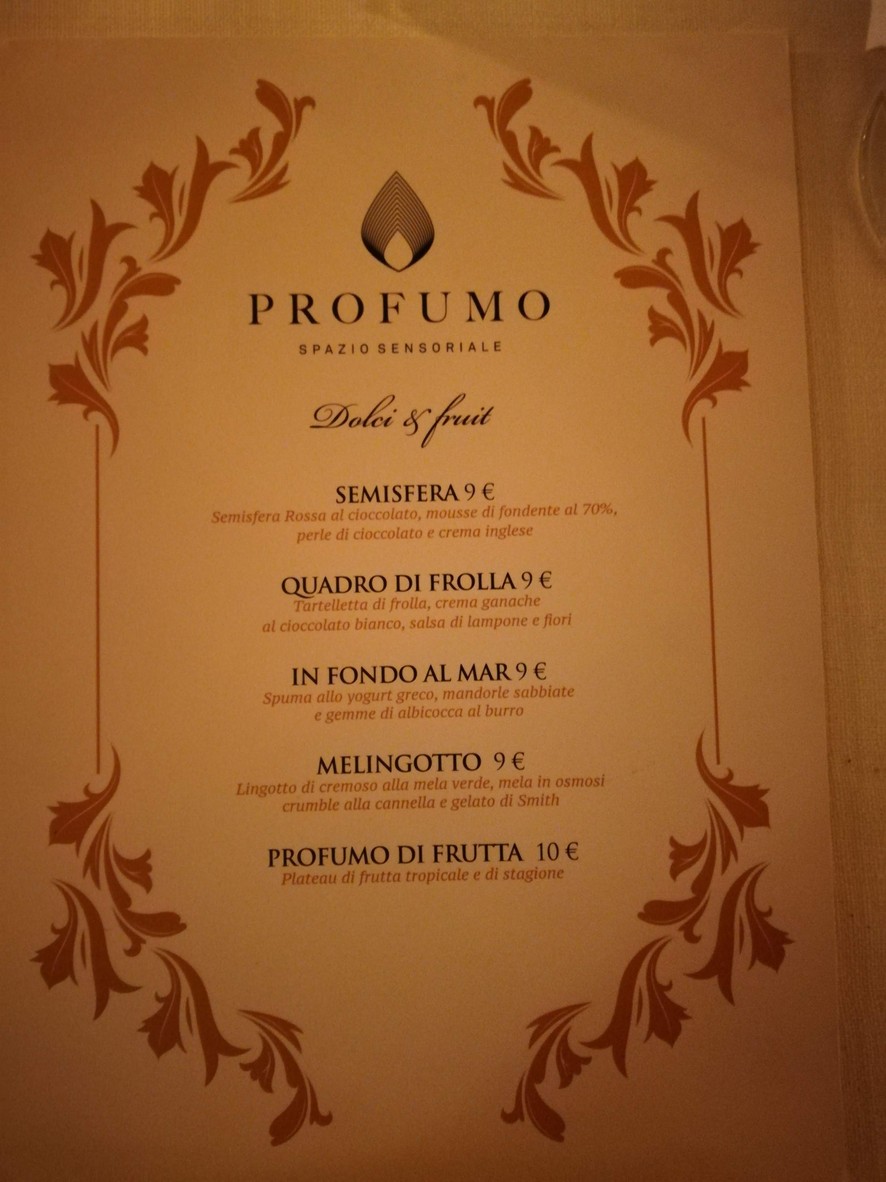 Profumo Spazio Sensoriale menu 4