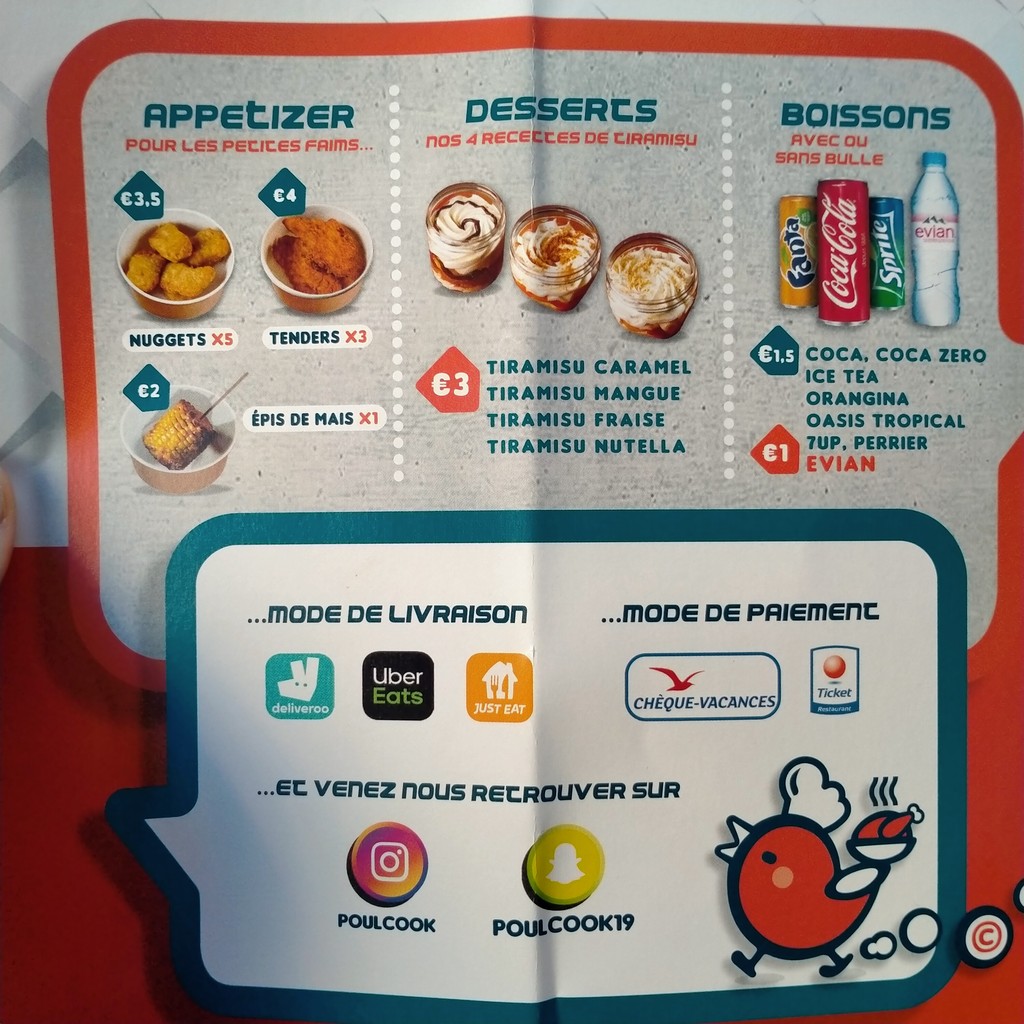 Poulcook menu 2