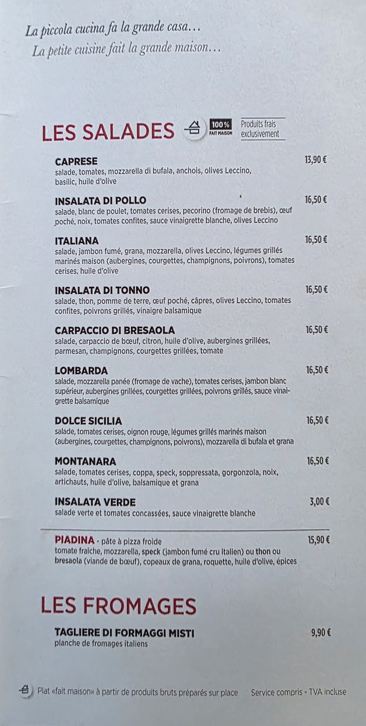 Allo Angelo menu 3