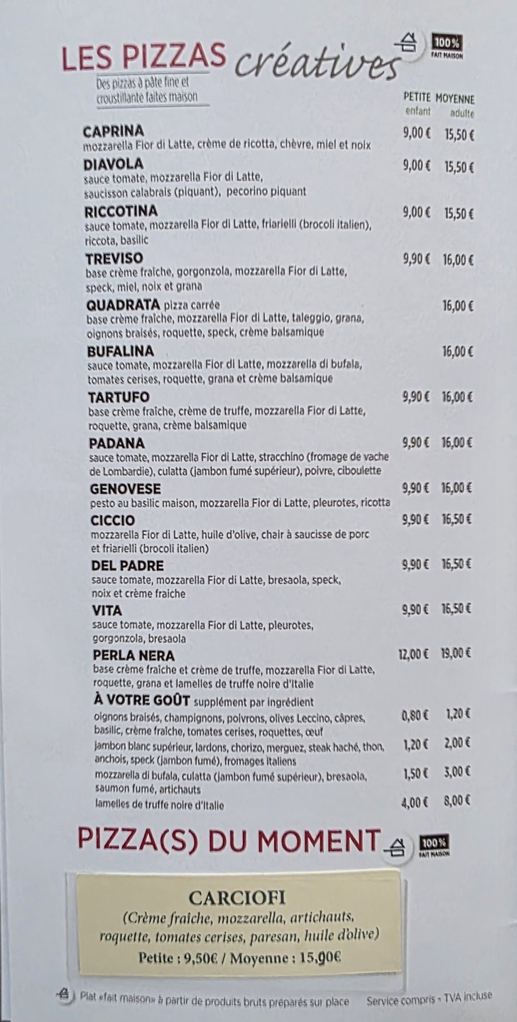 Allo Angelo menu 5