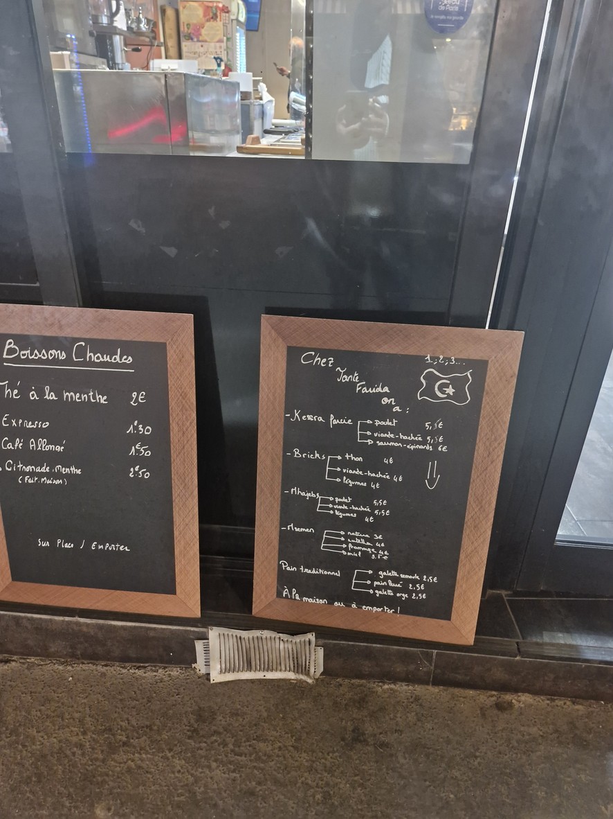 Chez Tante Farida menu 3
