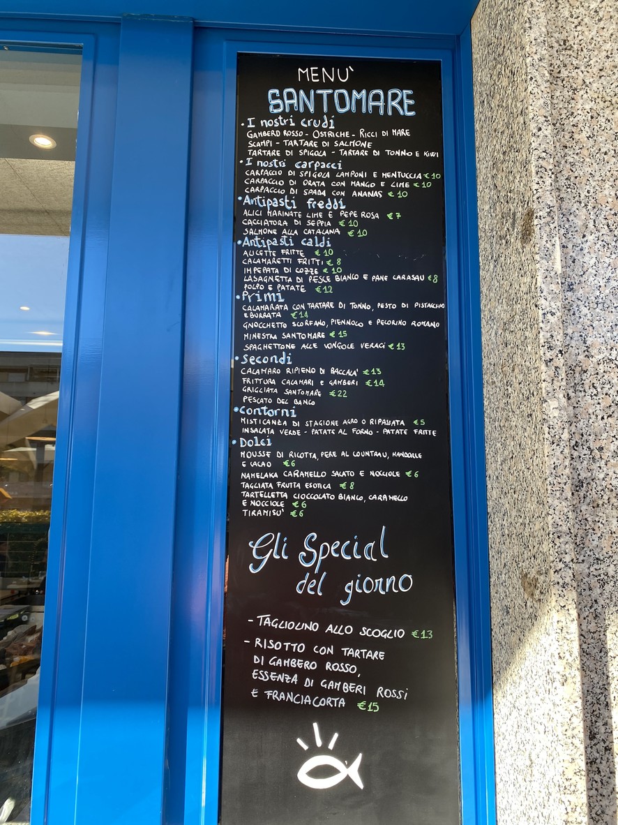 Pescanza ~ Spaccio di Mare menu 1
