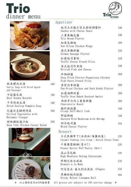 Sān chóng zòu bǐ tè sī Trio bitters | Táiběi zhī míng cān jiǔ guǎn | Jiǔbā Taipei Bar | Huáshān měishí