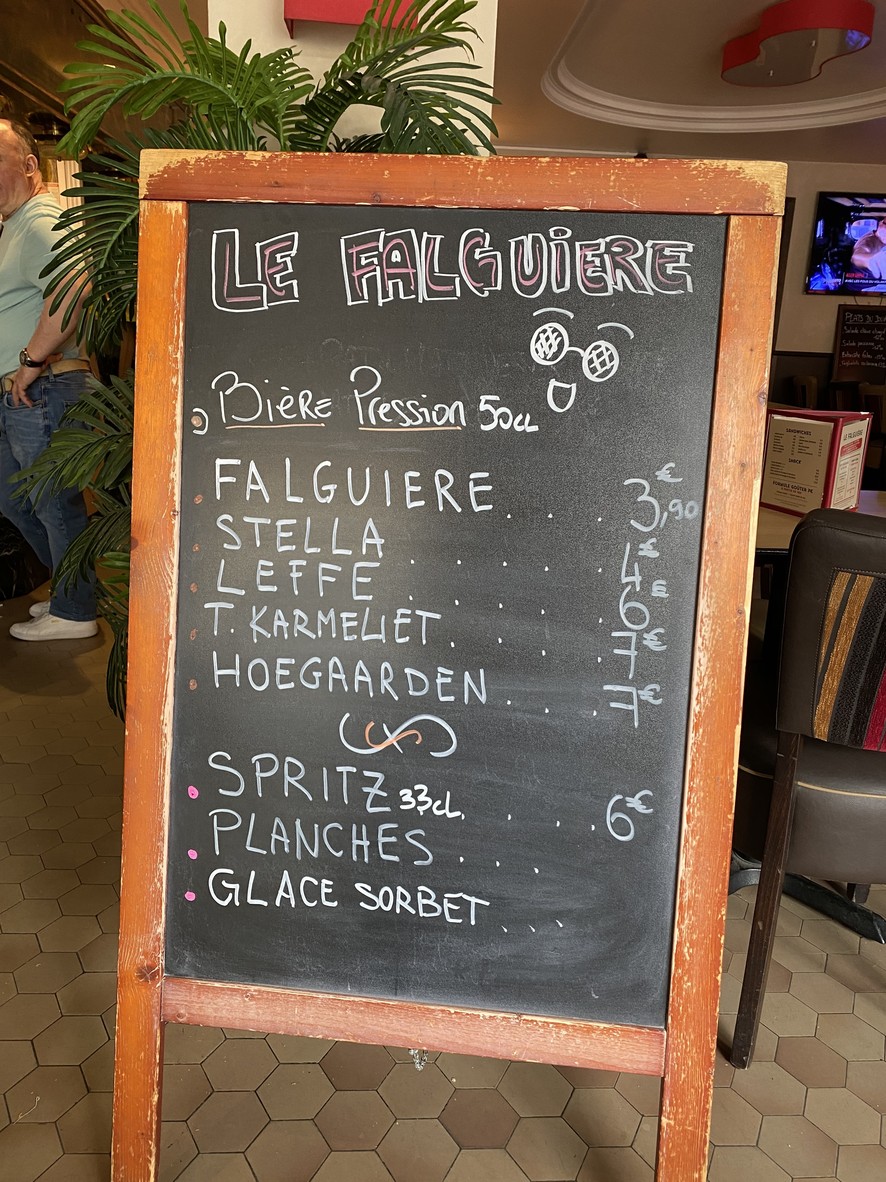 Le Falguière menu 2