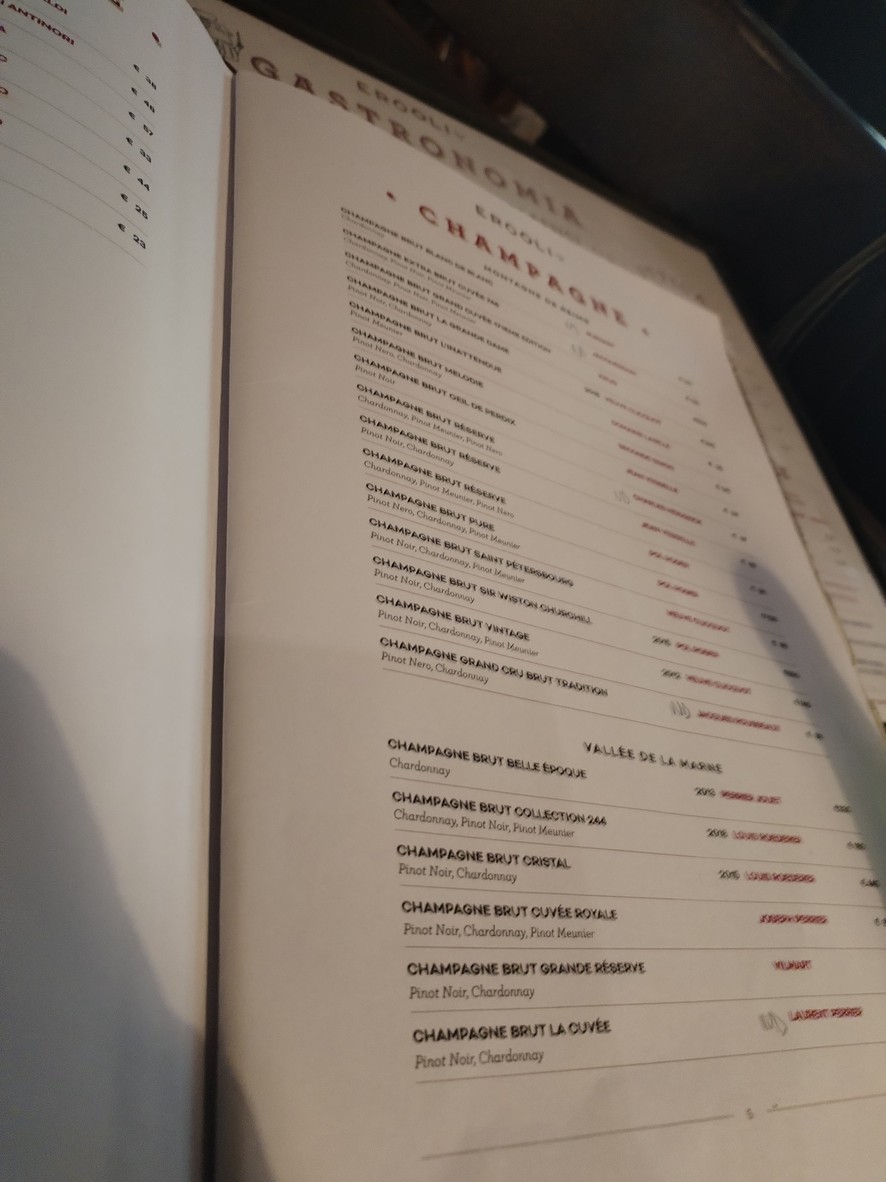 Ercoli 1928 menu 4
