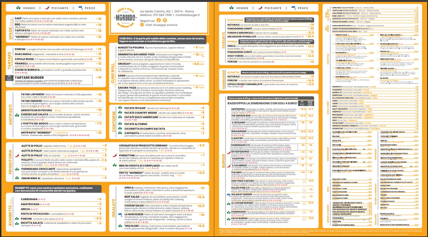 Morbido menu 1