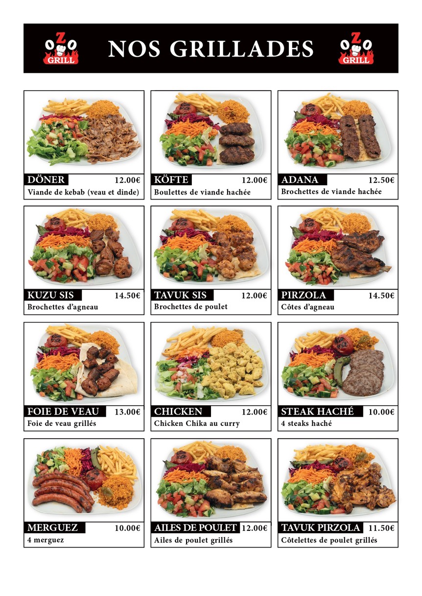 أوزو جريل menu 2