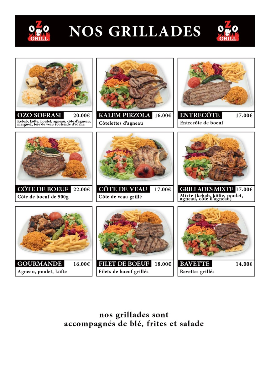 أوزو جريل menu 3