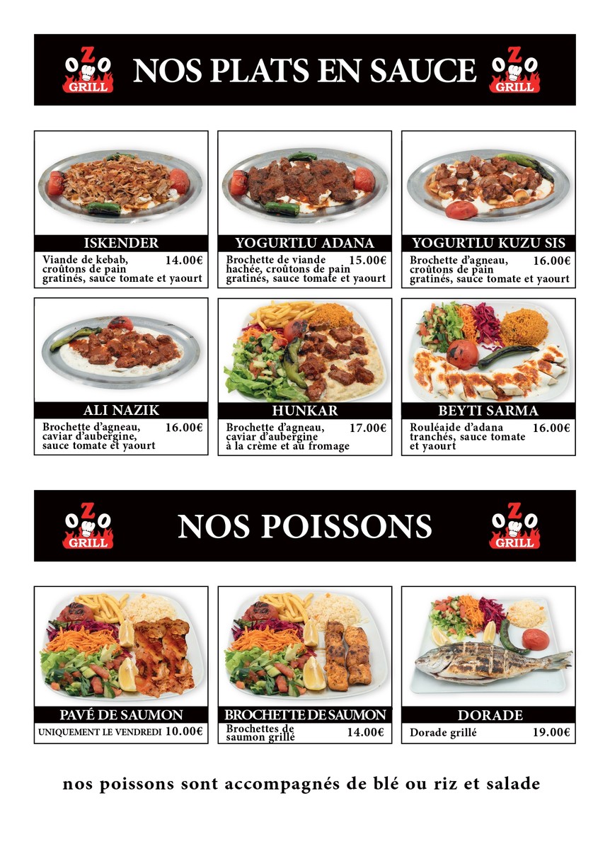أوزو جريل menu 4