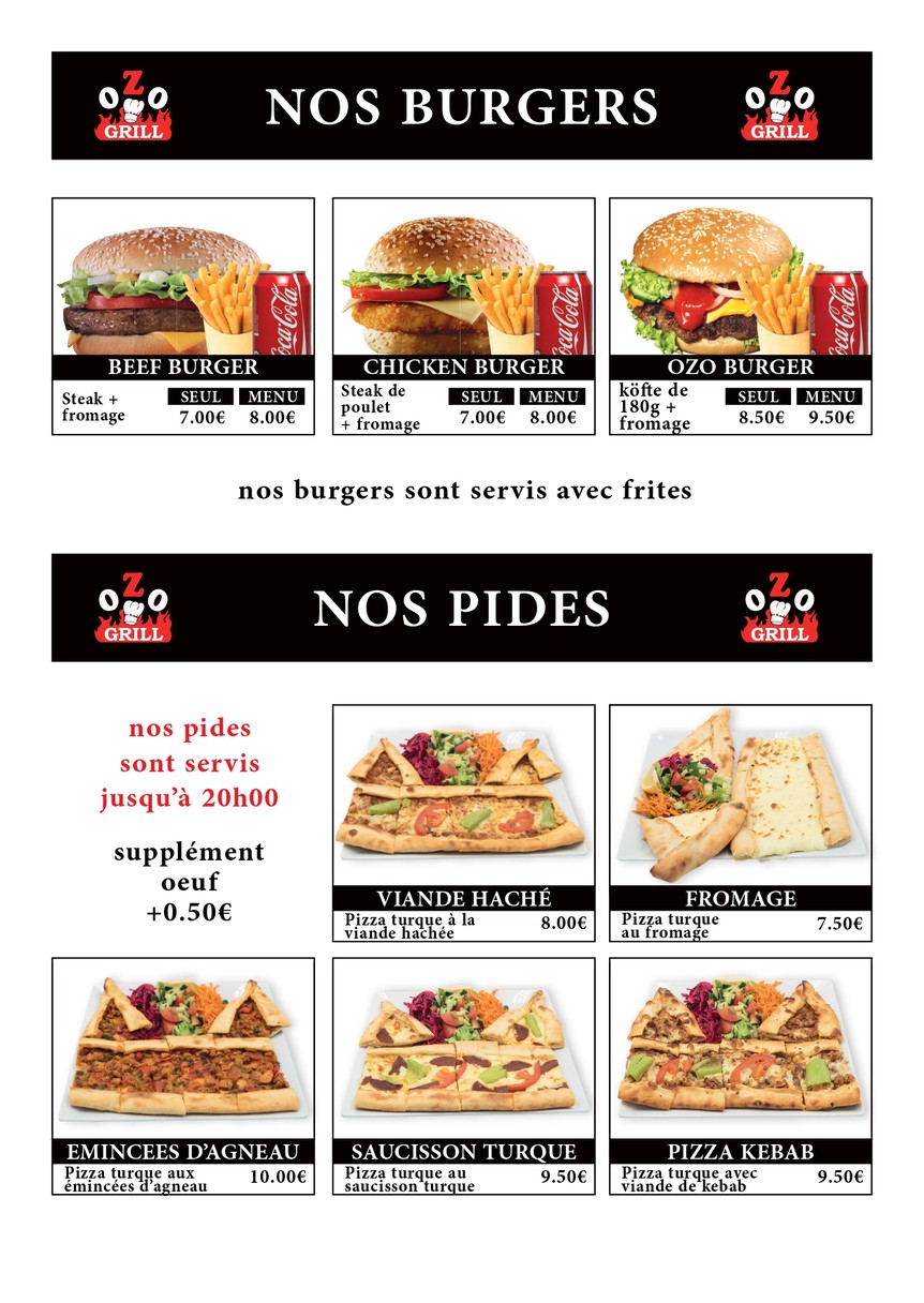 أوزو جريل menu 6
