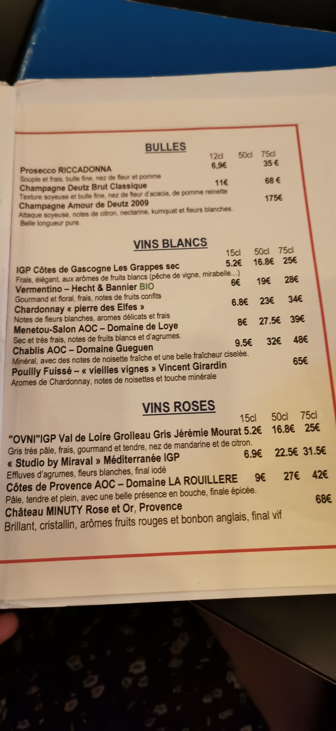 Oscar Resto-Pub menu 5