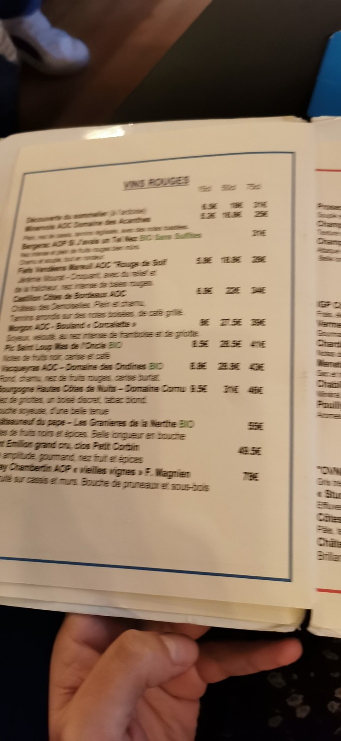 Oscar Resto-Pub menu 6