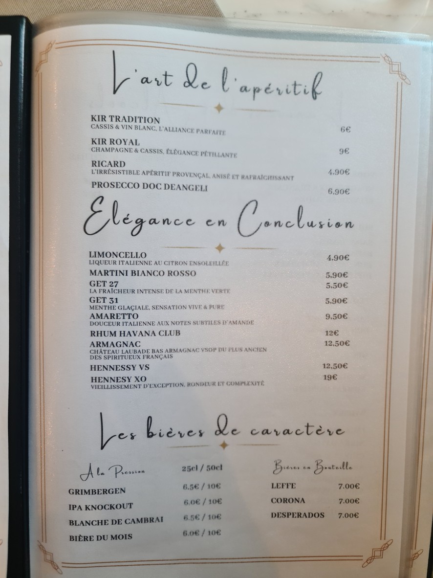 LE FILLO PARIS menu 3