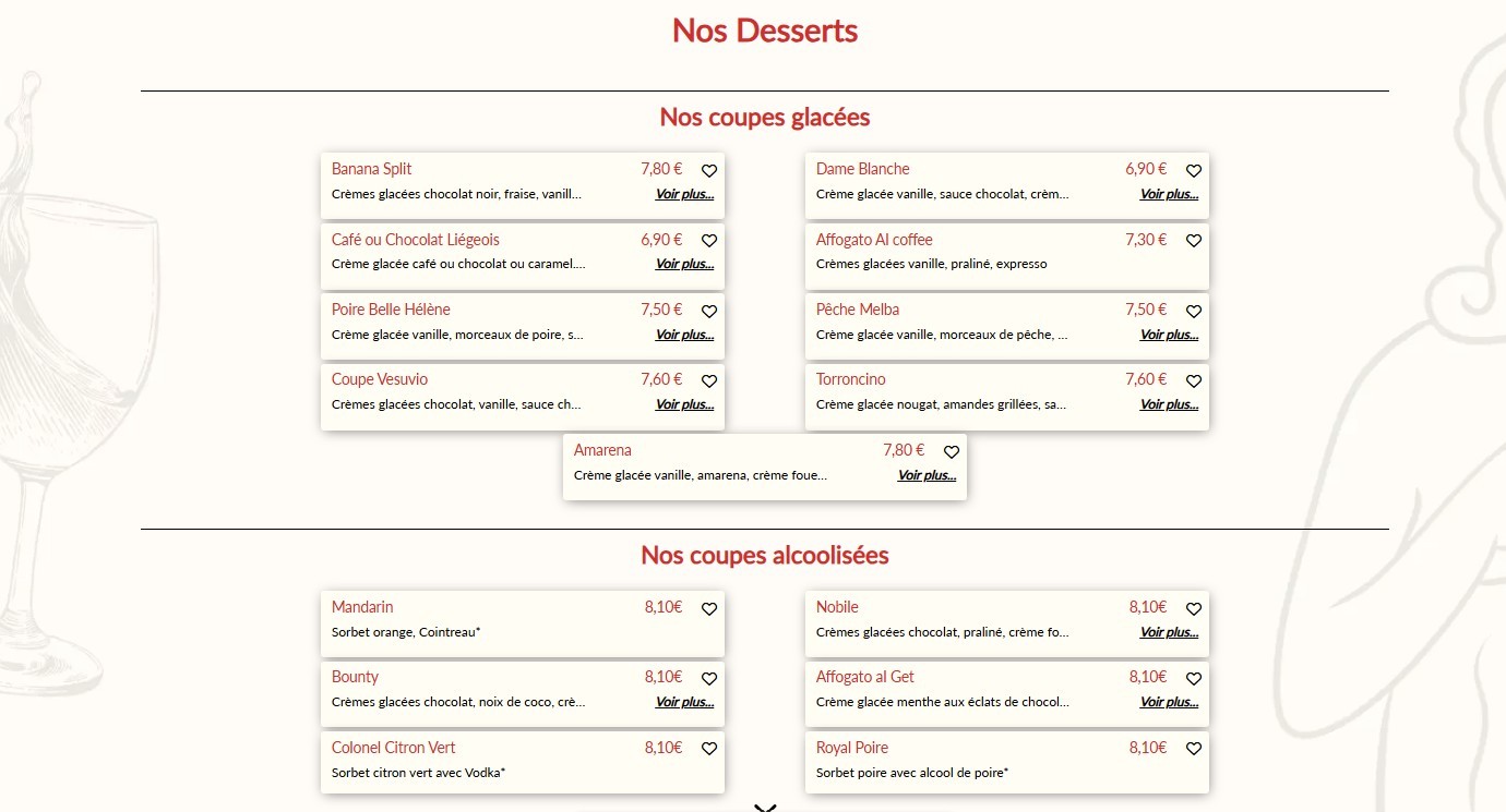 Casa Botticelli. menu 3