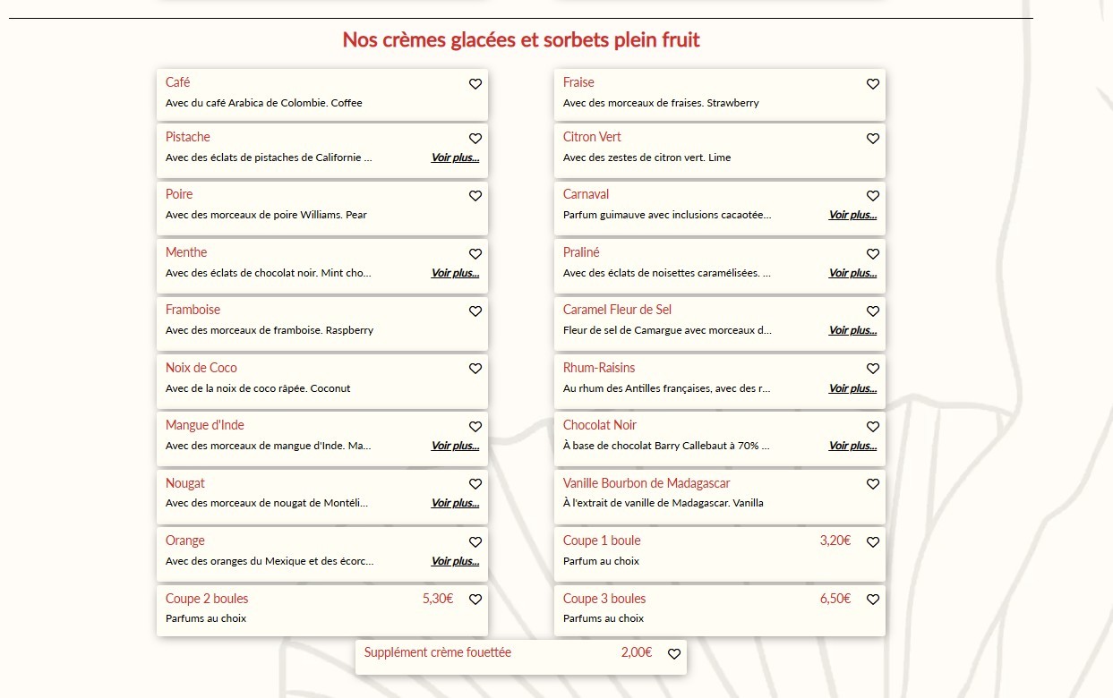 Casa Botticelli. menu 4