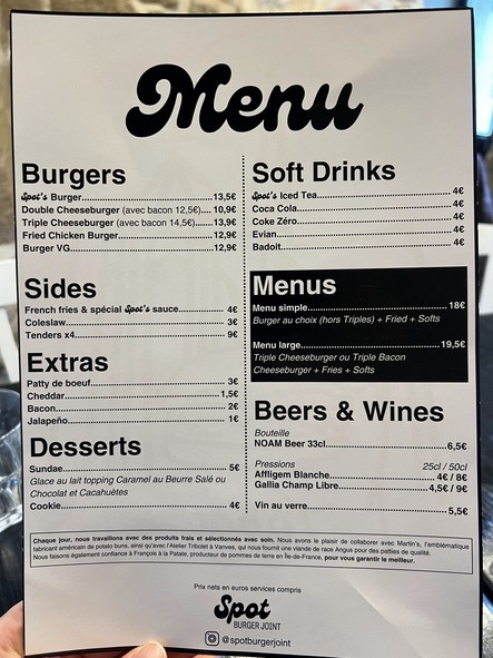 Spot Burger Joint - Boulogne