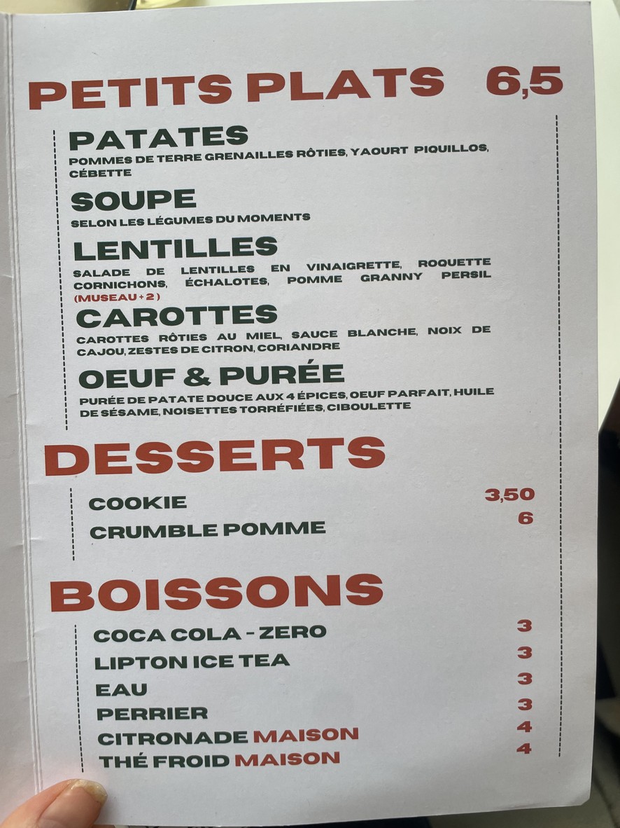 DÉLIT. menu 2