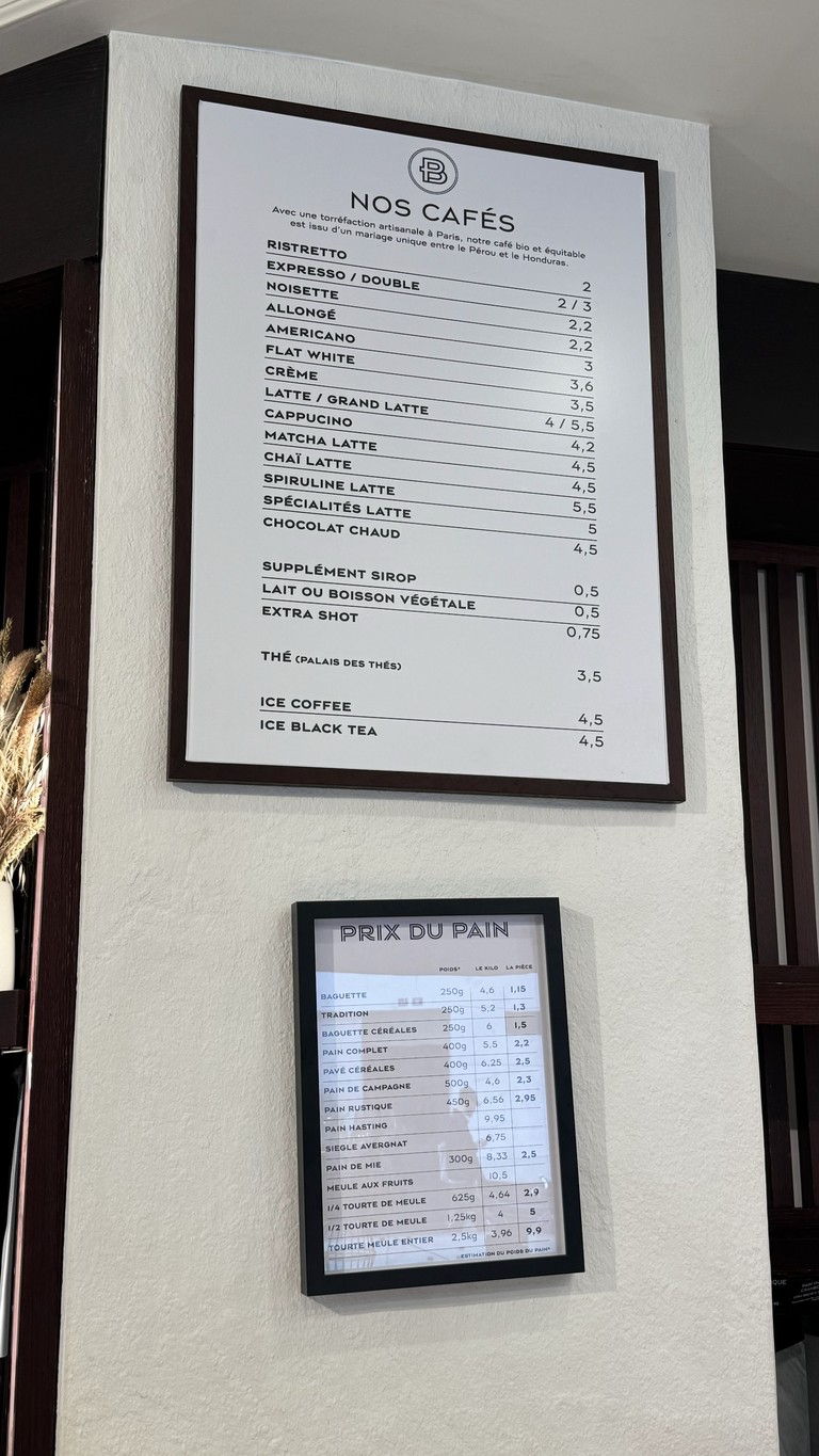 Paris Baguette menu 2