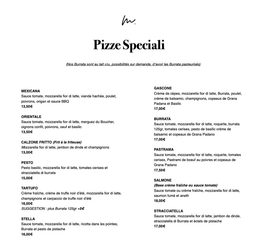 Magnifiko – 意大利餐厅 menu 2