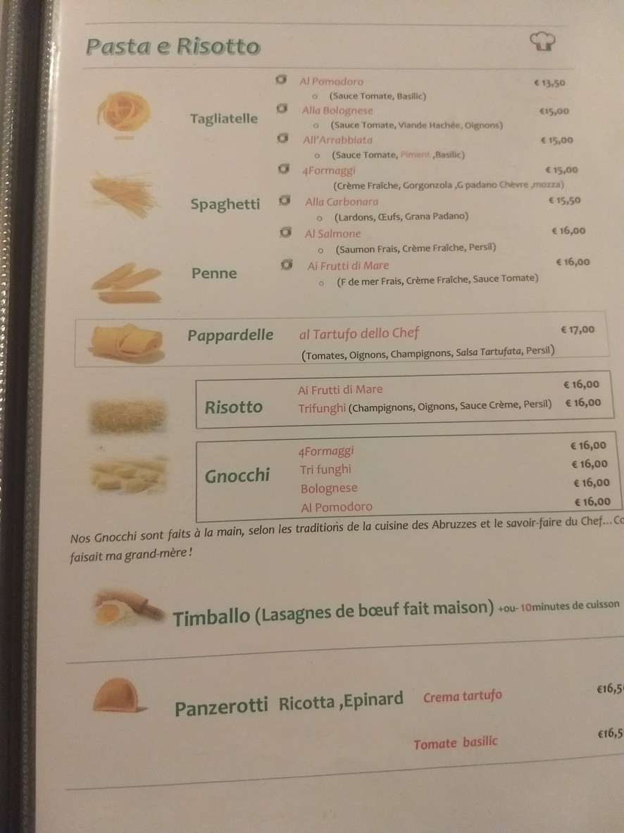 Trattoria Pizzeria d'Angelo menu 2