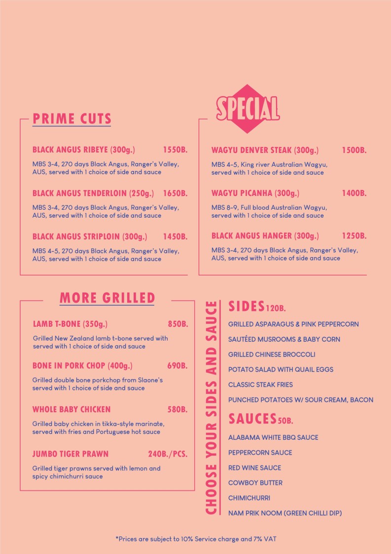 The Meatchop Butcher & Spirits menu 2