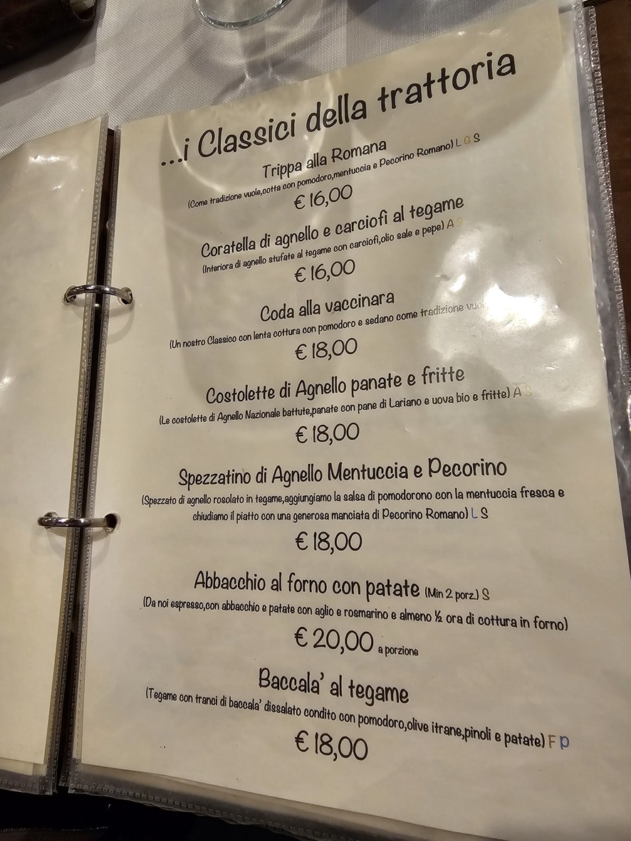 Trattoria Da Danilo menu 4