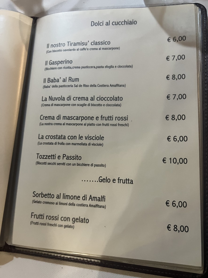 Trattoria Da Danilo menu 5