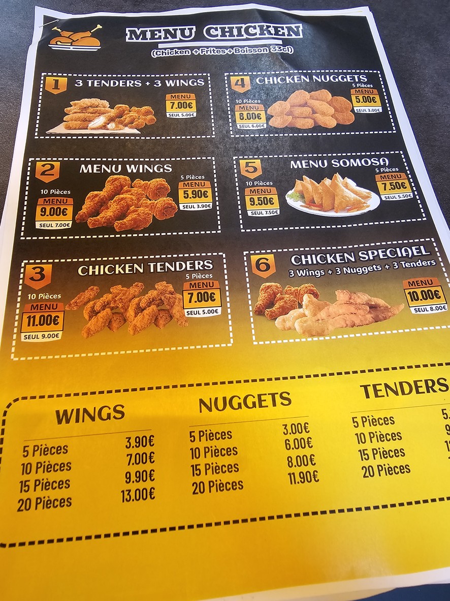 CHILL 🌶️N SPOT menu 3