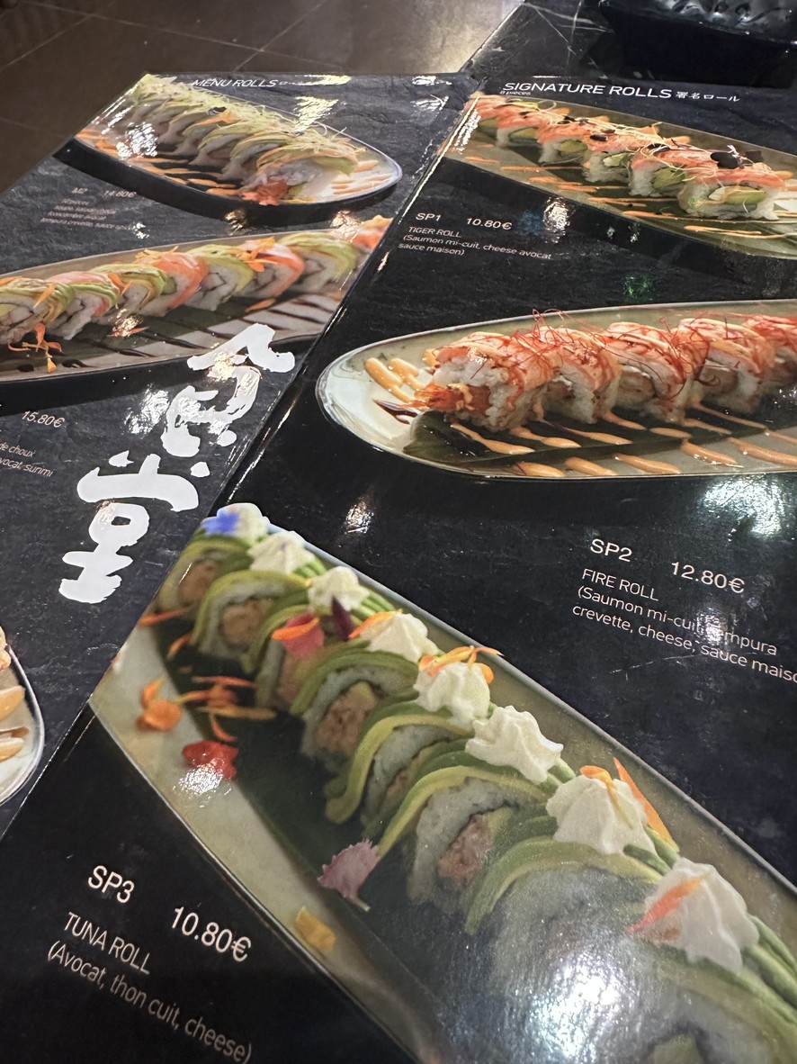 Sola Japon menu 3