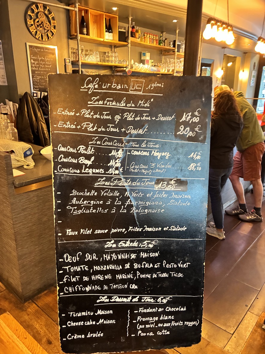 Café URBAIN menu 2