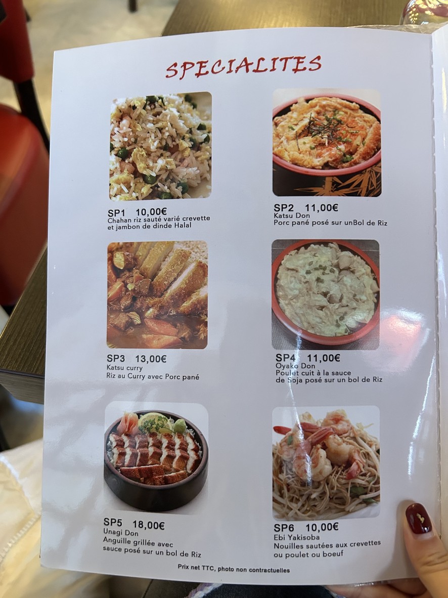 Nagoya menu 2