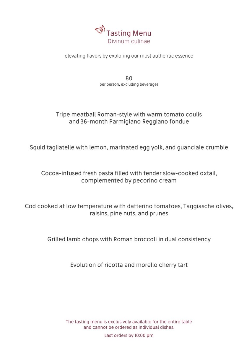 Ambrosia Rooftop Restaurant & Bar menu 1