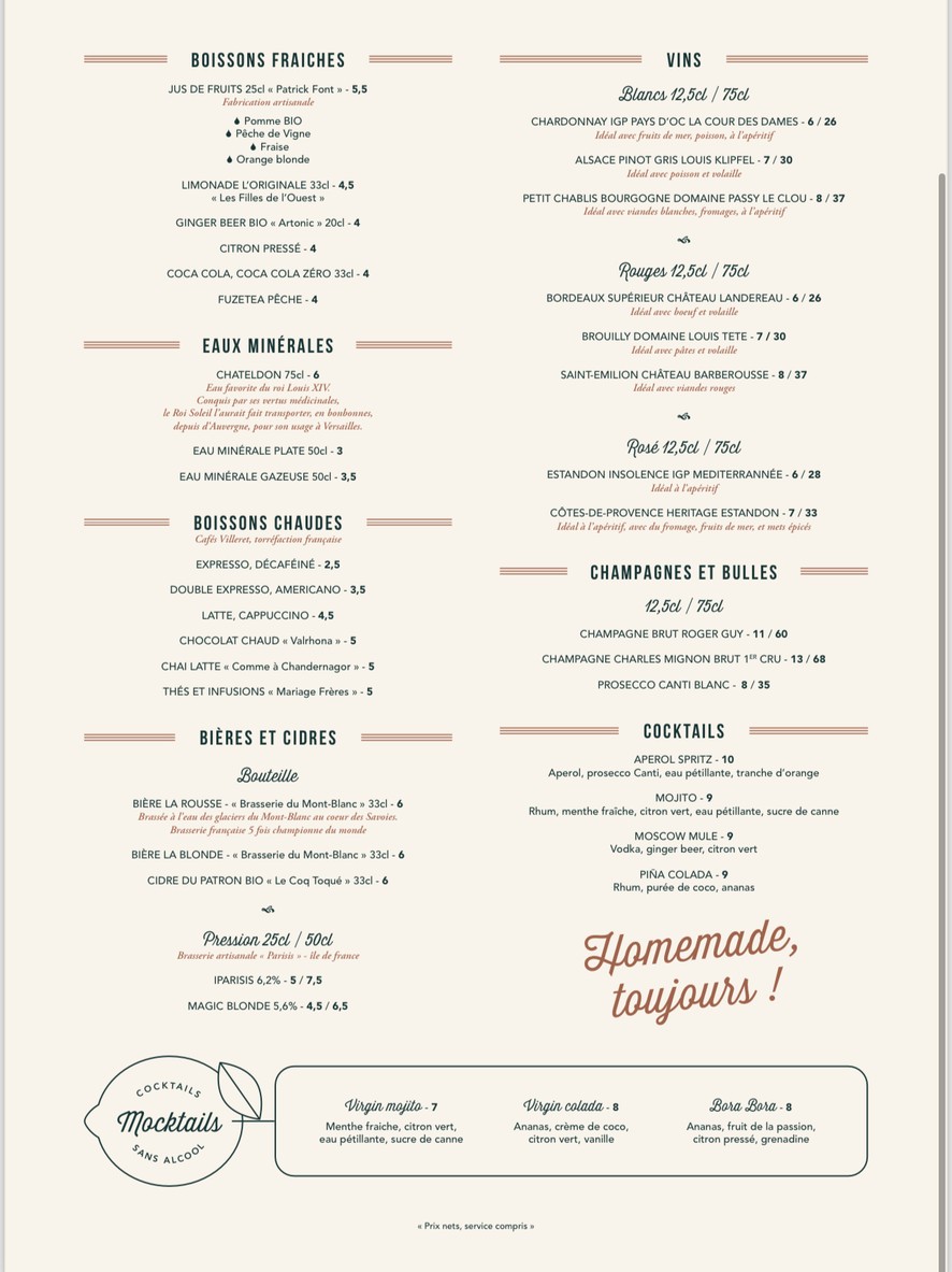 Gourmet’s Café - Argenteuil menu 4