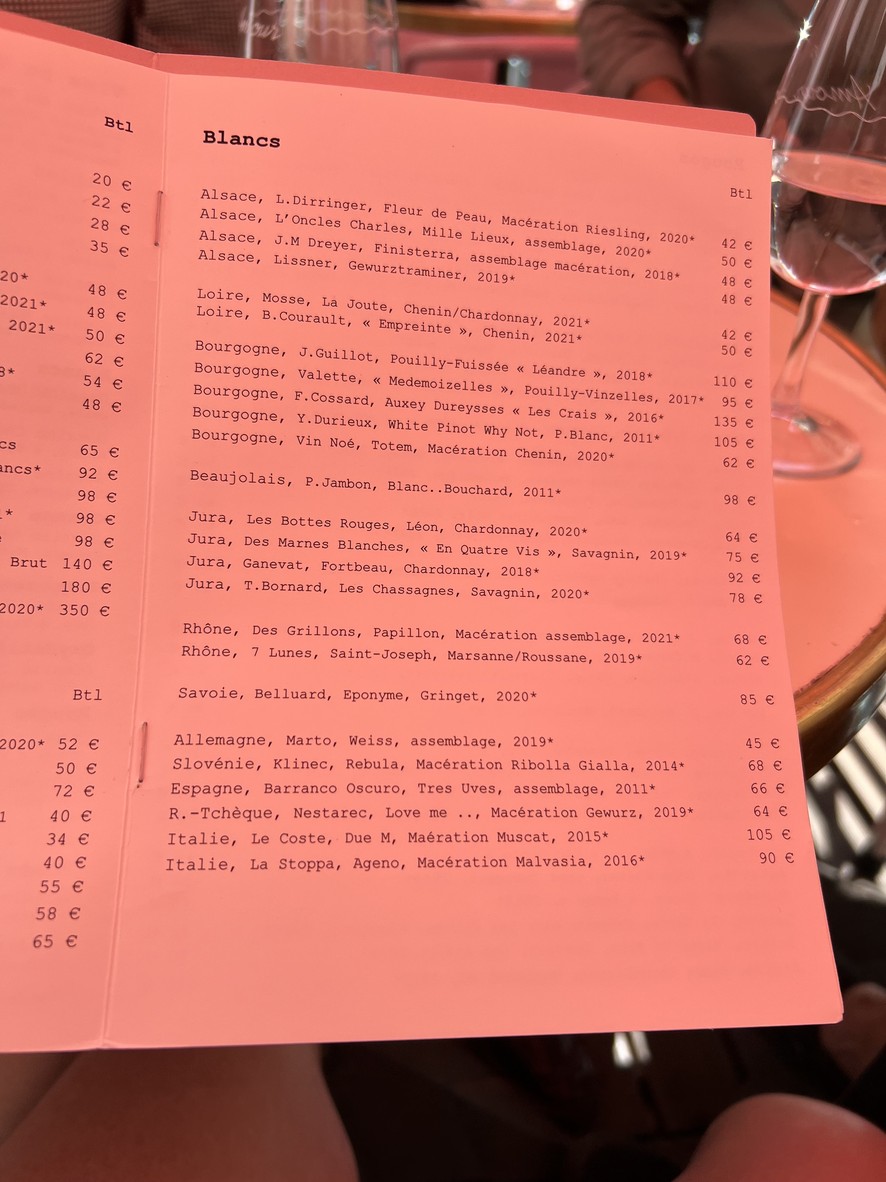 Restaurant Amour menu 4