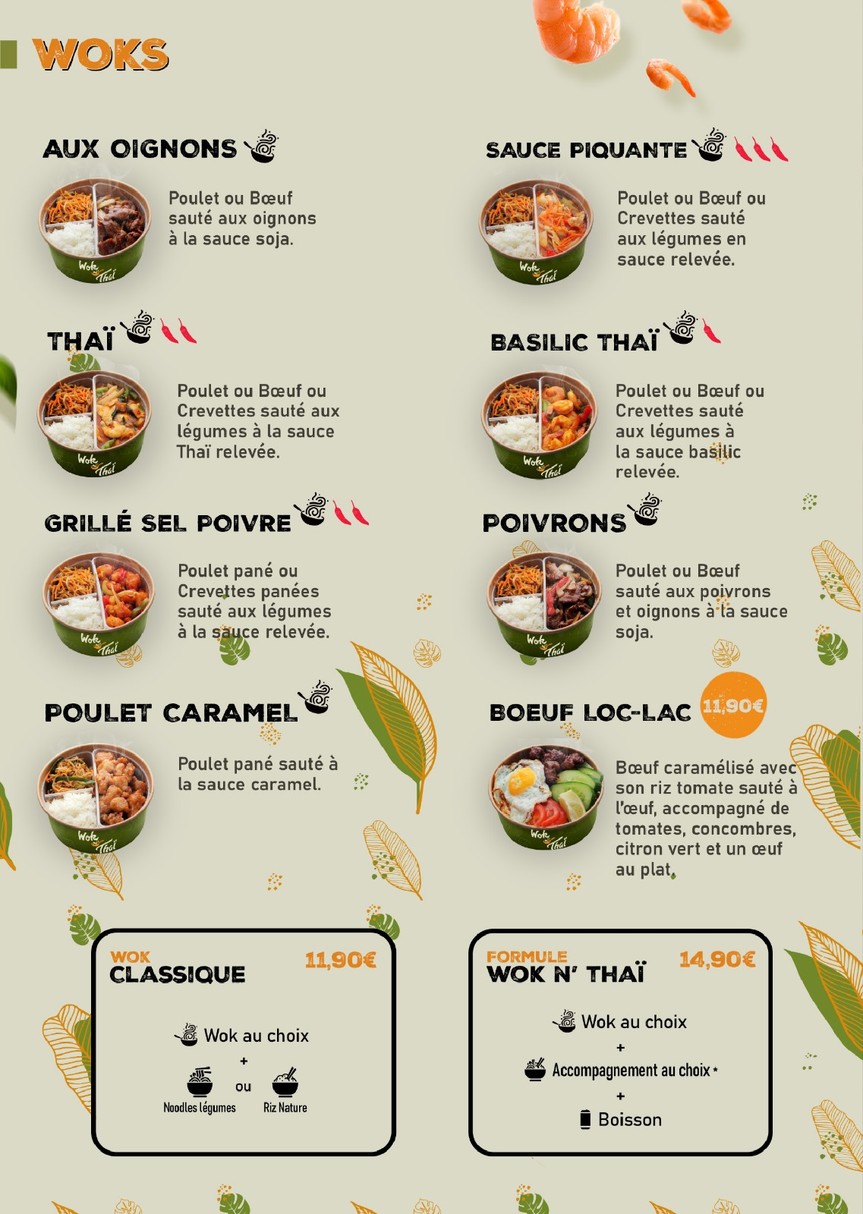 Wok N’ Thaï - Colombes menu 4