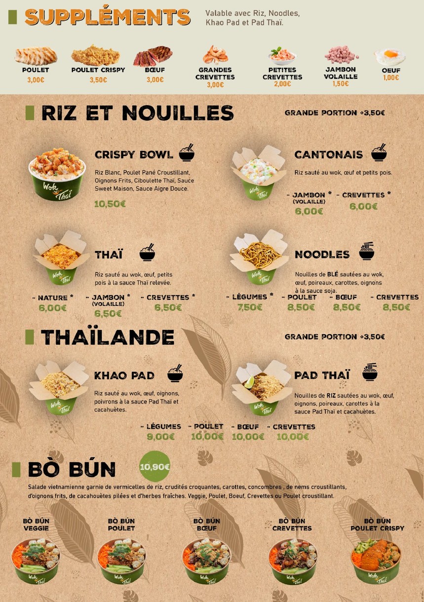 Wok N’ Thaï - Colombes menu 5
