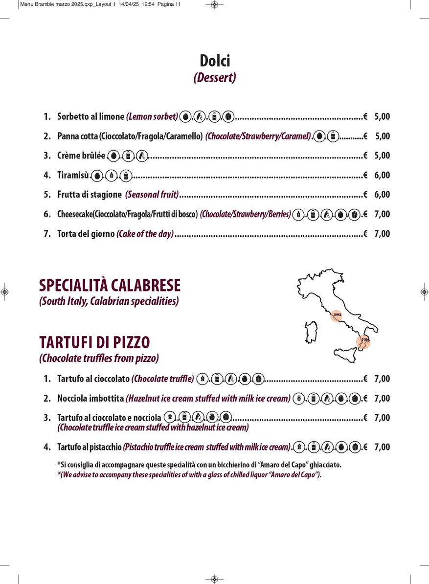 The Bramble Bar & Kitchen menu 6