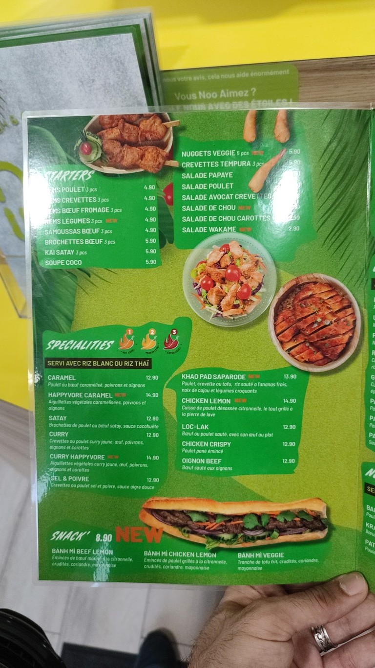 Noo Wok menu 1
