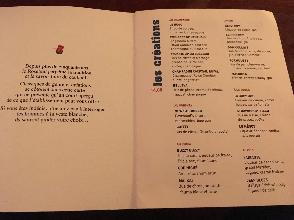 le Rosebud menu 2