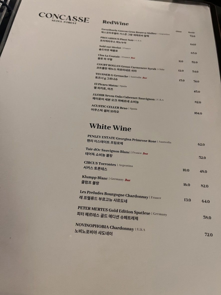 Kongkase menu 2