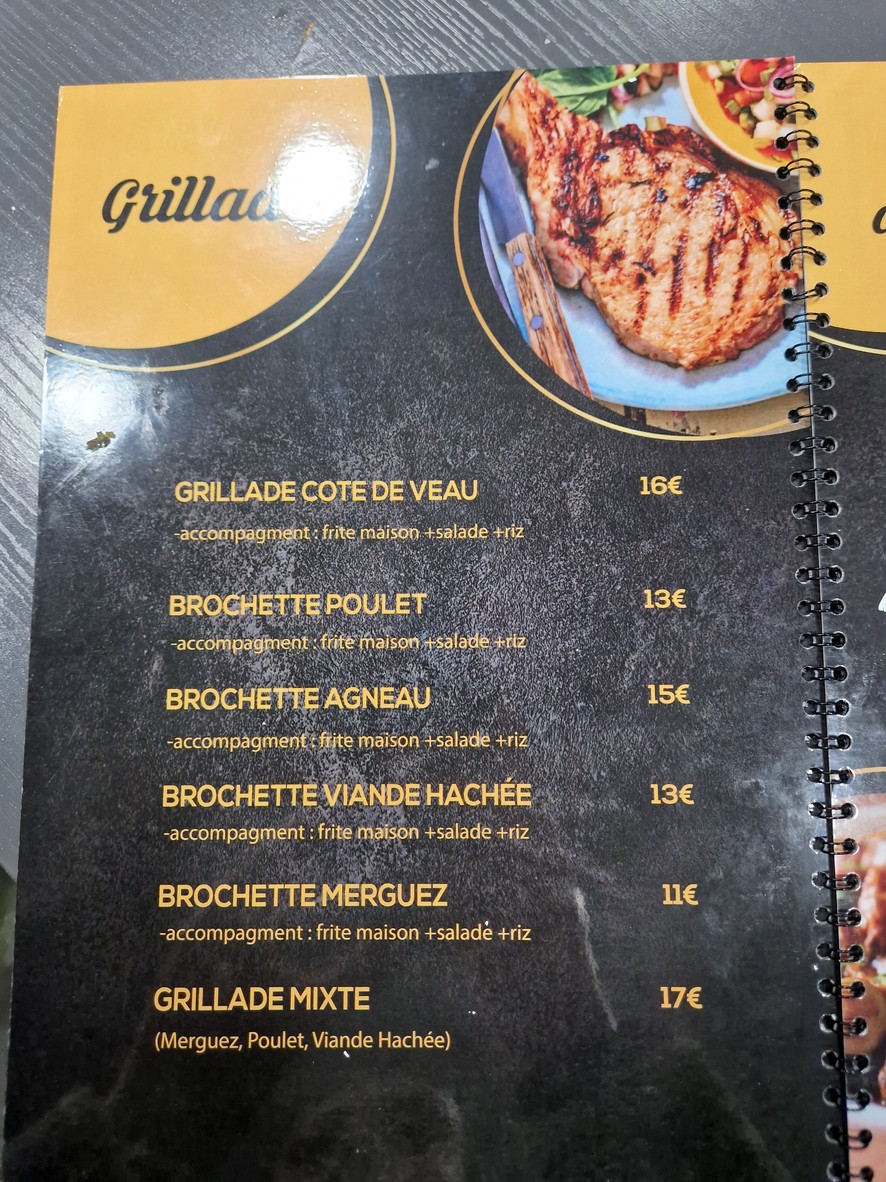 Cafe Restaurant La Belle Vue menu 6