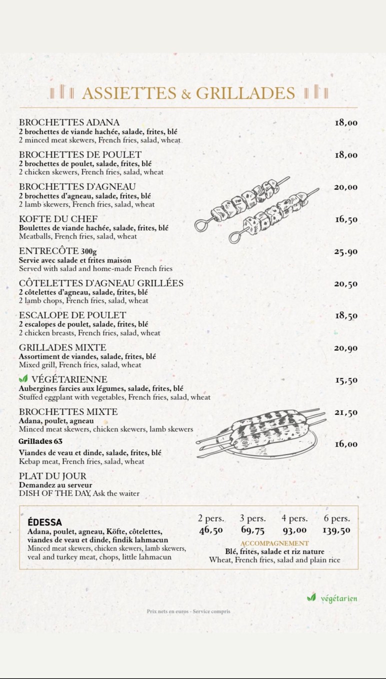 Restaurant Edessa 12 menu 5