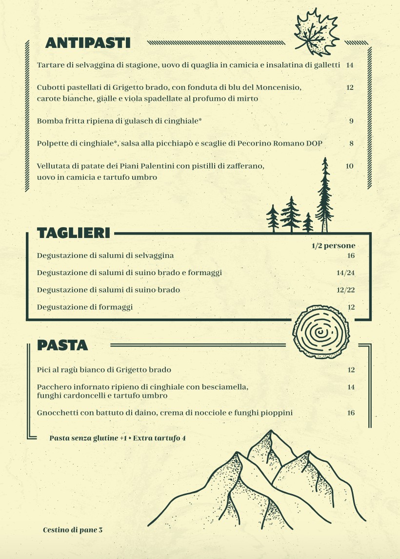 Brado menu 1