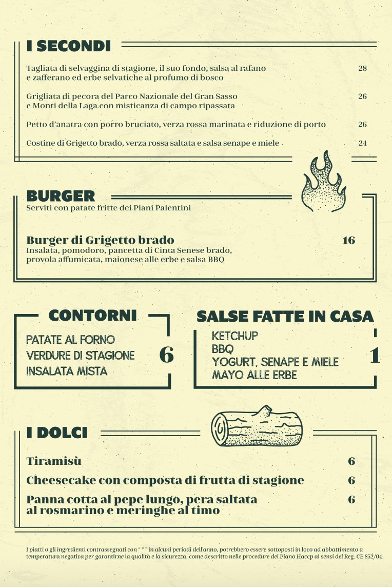 Brado menu 2