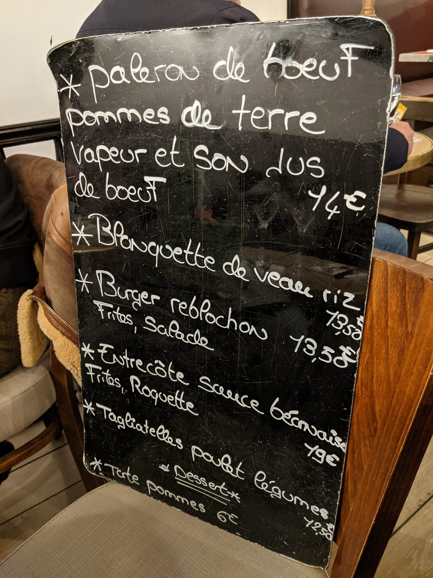 Le Bouquet des Archives menu 2